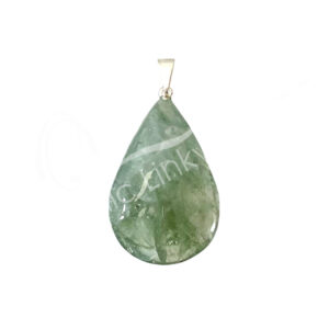 Polished Prasiolite Drop Pendant
