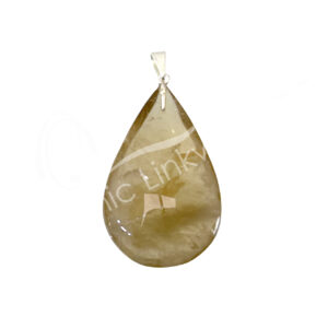 Natural Citrine Drop Pendant