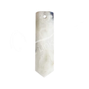 Rainbow Moonstone Point Pendant with 2mm Hole