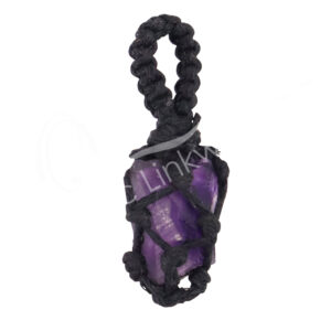 PENDANT - THREAD CAGE AMETHYST ROUGH 1.5-2"