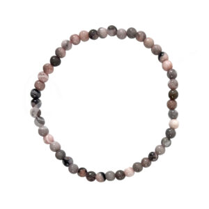 BRACELET - JASPER, PINK ZEBRA (4-4.5 MM) 7.15-7.25"