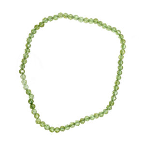 Faceted Peridot Beads Bracelet
