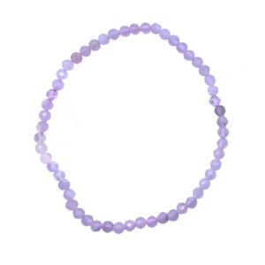 Rose Quartz Faceted Stone Beads Bracelet