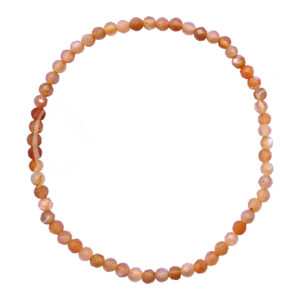 Sunstone Faceted Stone Beads Bracelet