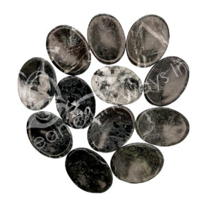 Black Zebra Marble Worry Stones