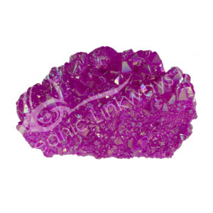 (CLOSE OUT) DRUSE - CRYSTAL QUARTZ PLATED PINK 3-5"