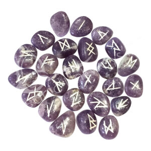 RUNE SET - LEPIDOLITE 15-20 MM