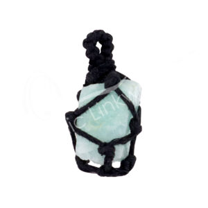 PENDANT - THREAD CAGE AMAZONITE ROUGH 1.5-2"