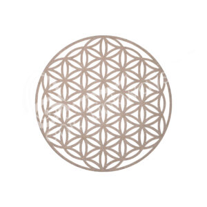 (CLOSE OUT) WALL PLAQUE - WOOD FLOWER OF LIFE (PK 6) 6"DIA
