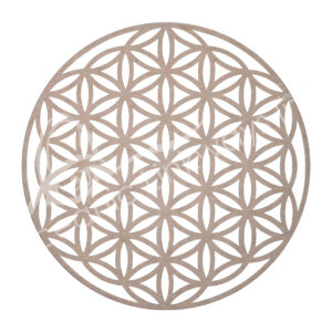 Wood Flower of Life Design Wall Plaque