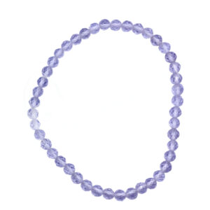 Crystal Quartz Faceted Stone Beads Bracelet