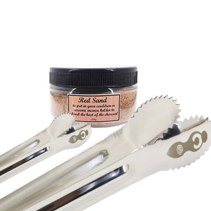 Charcoal Tongs and Sand
