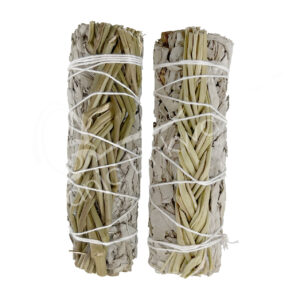 White Sage and Sweetgrass Smudge Stick