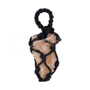 PENDANT - THREAD CAGE SUNSTONE ROUGH 1.5-2"