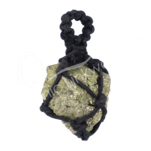 Rough Pyrite in Thread Cage Pendant