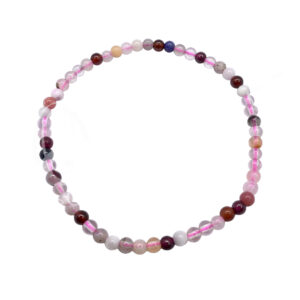 Mixed Stones Beads Bracelet (3 mm) 7.15-7.25"