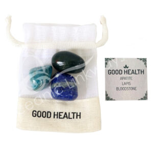 Apatite, Lapis Lazuli & Bloodstone Good Health Tumbled Stone Kit