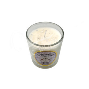 Patchouli Scented Votive Candles made of Soy Wax & Decorated with Crystal Quartz Chips Stones for Clarity in a Pop Up Display 2.25-2.5"H X 2.25"Dia.
