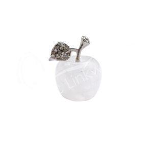 Crystal Quartz Apple Carving