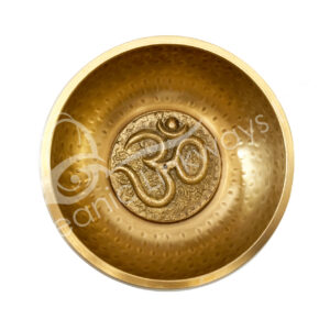 SINGING BOWL - HAND HAMMERED OM 5"DIA.