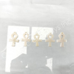 (CLOSE OUT) PENDANT - BONE ANKH 1.25-1.5"L
