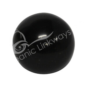 Polished Black Onyx with Pyrite Sphere