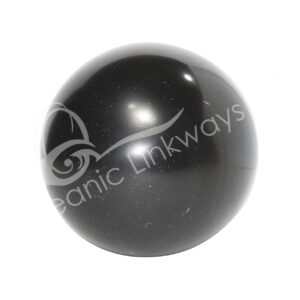 Polished Black Onyx with Pyrite Sphere
