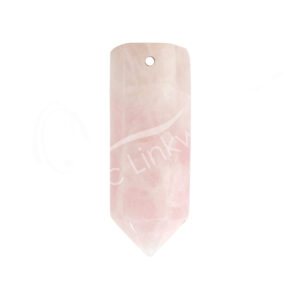Lavender Quartz 6 Polished Sides Point Pendant with 2 mm Hole