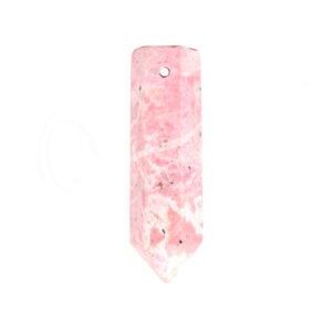 PENDANT - POINT WITH 2 MM HOLE 6 SIDES RHODONITE 1.75-2"
