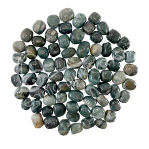 (CLOSE OUT) TUMBLED STONES - FOSSIL, GREEN 20-30 MM