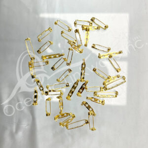 (CLOSE OUT) BEADS - PIN COLOR GOLD (PK 20) 0.75-1"L