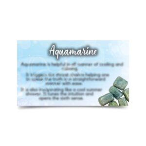 (CLOSE OUT) MARKETING CARD - AQUAMARINE (PK 50) 2 X 3"