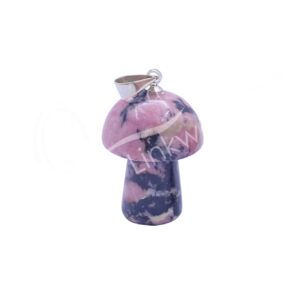 PENDANT - MUSHROOM RHODONITE (PK 6) 15 X 20 MM