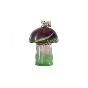 PENDANT - MUSHROOM FLUORITE (PK 6) 1"