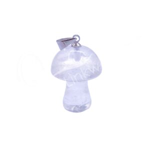 PENDANT - MUSHROOM CRYSTAL QUARTZ (PK 6) 15 X 20 MM
