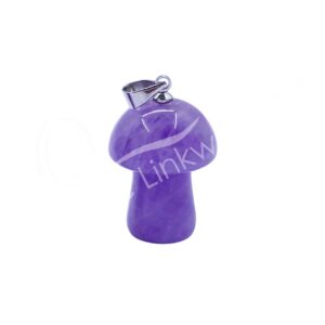 PENDANT - MUSHROOM AMETHYST (PK 6) 15 X 20 MM