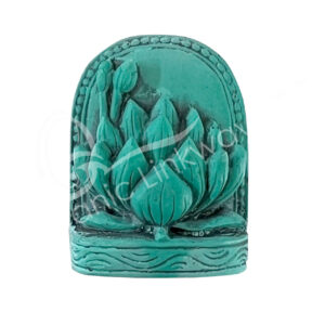 Figurine Turquoise Powder Lotus
