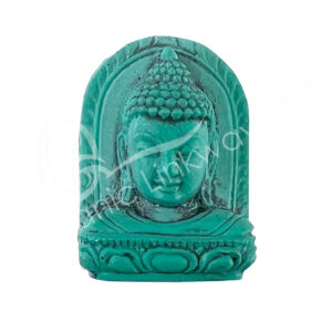 Figurine Turquoise Powder Buddha Head