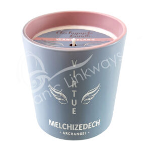 Ylang Ylang Scented Candle made of Coconut Wax Archangel Melchizedek for Virtue 2.75"Dia X 3"H