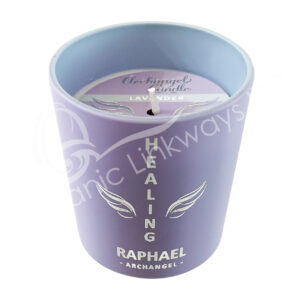 Lavender Scented Candle made of Coconut Wax Archangel Raphael for Healing 2.75"Dia .X 3"H