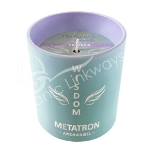 Vetiver Scented Candle made of Coconut Wax Archangel Metatron for Wisdom 2.75"Dia. X 3"H
