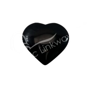Polished Black Obsidian Heart