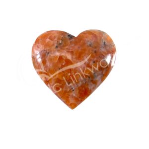 Polished Orchid Calcite Heart
