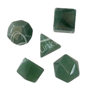 Green Aventurine Platonic Solid (Set of 5)