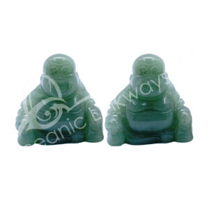 Green Aventurine Happy Buddha Carving