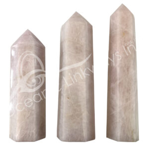 Polished Rose Quartz B 6 Sides Obelisk