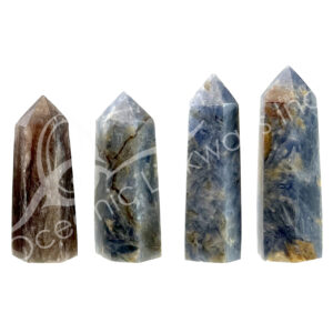 Polished Blue Kyanite Six Sides Obelisk