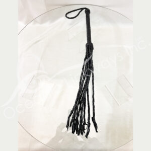 (CLOSE OUT) WHIP - BLACK LEATHER 28"L