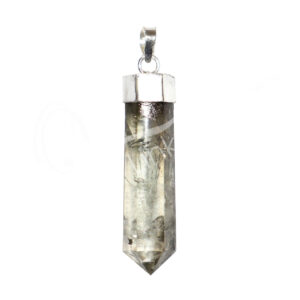 PENDANT - PRASIOLITE 6 FACETS 1.5"