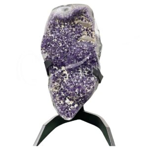 GEODE - AMETHYST ON METAL STAND 18"H X 9"W